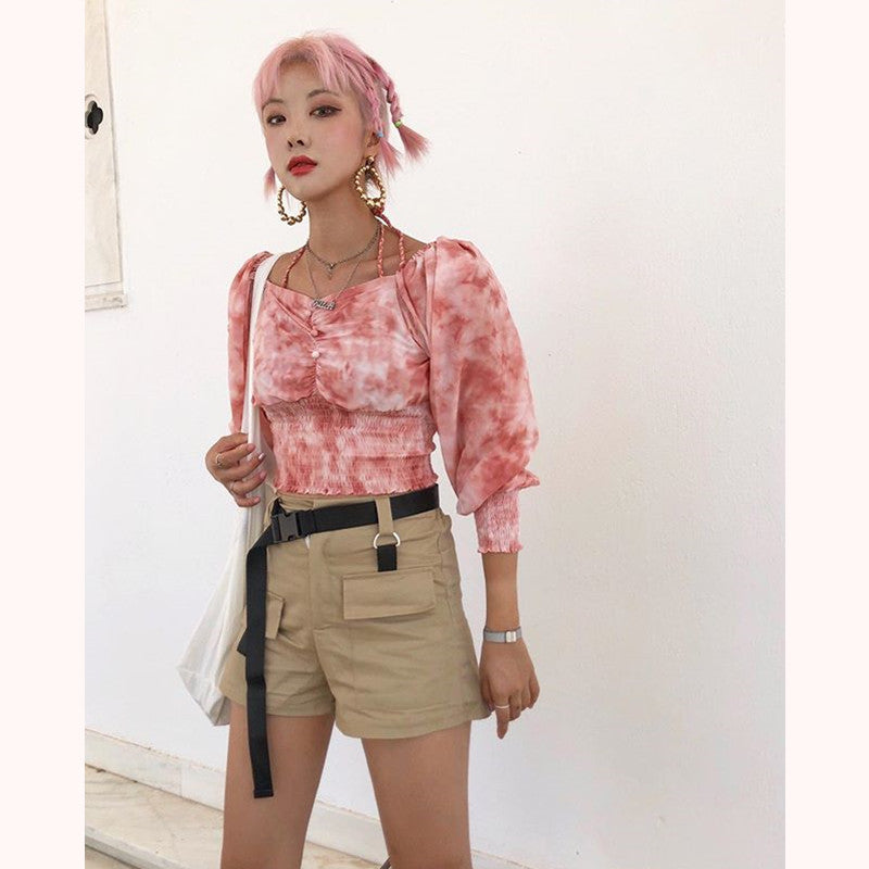 [@cheristyle_] FASHION CASUAL OVERALLS SHORTS WITH BELT K070208REVIEW