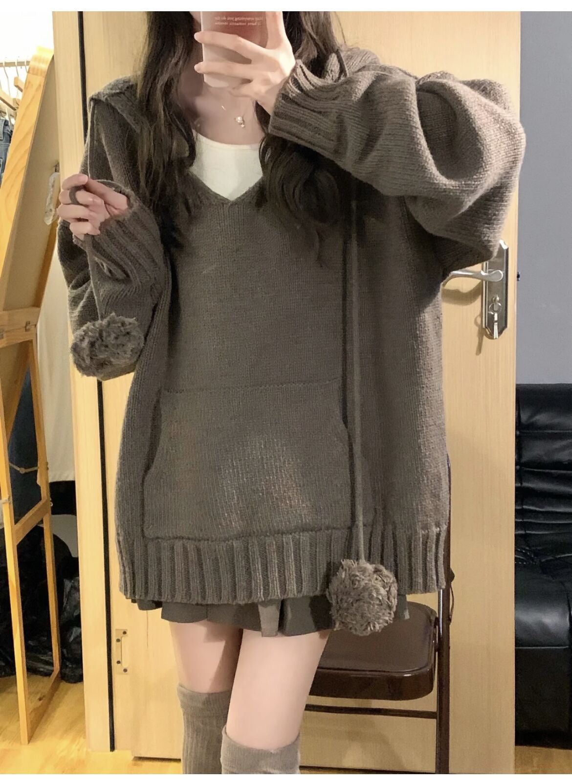 Retro Sweater + Skirt 2-Piece Set  UB96021