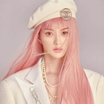 Pink Long Straight Hair Wig  UB98113