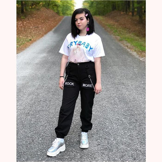 [@glambyrave] "ROCK MORE CHAIN ACCESSORIES" SLING TROUSERS K031503REVIEW