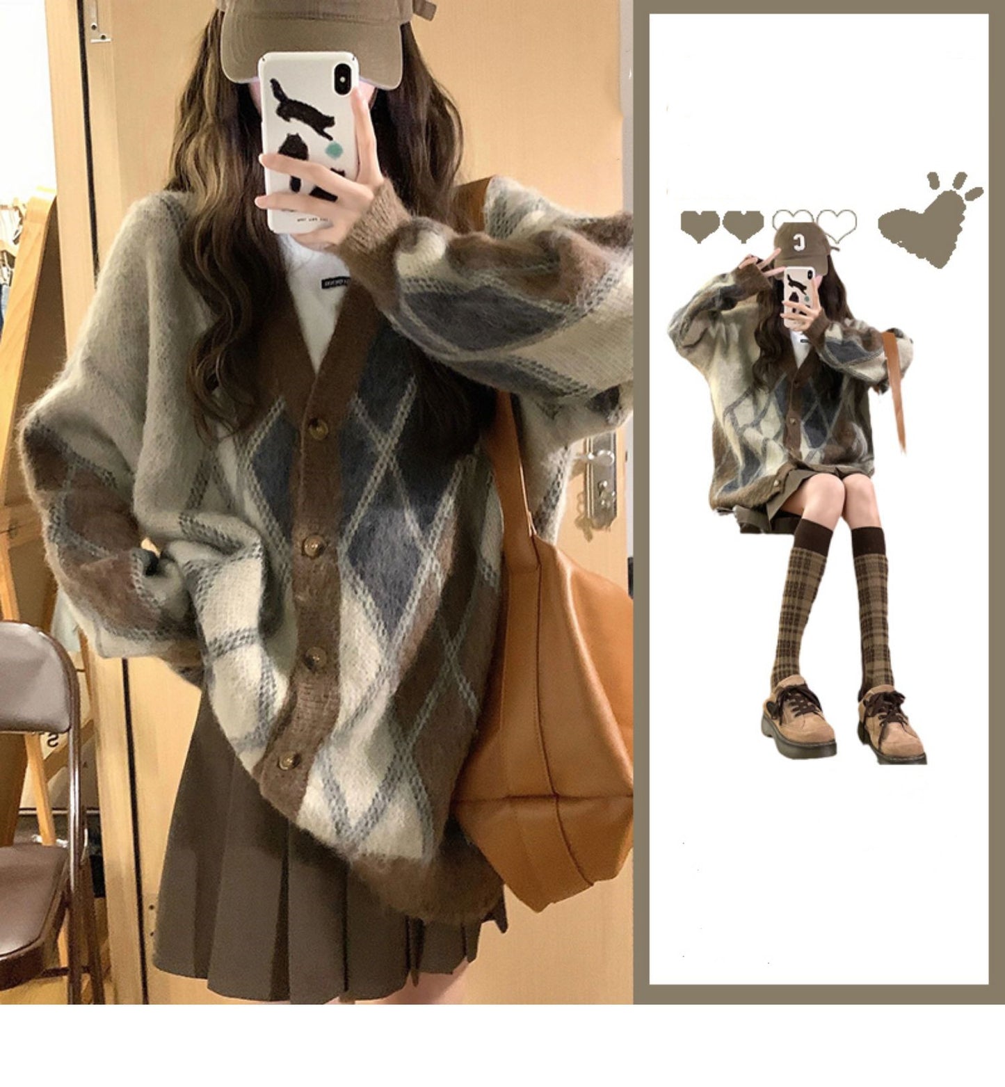 Harajuku sweater + skirt two-piece set  UB96020