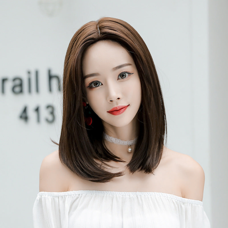 "FOUR COLOR REALISTIC MID-LENGTH STRAIGHT" WIGS H041911