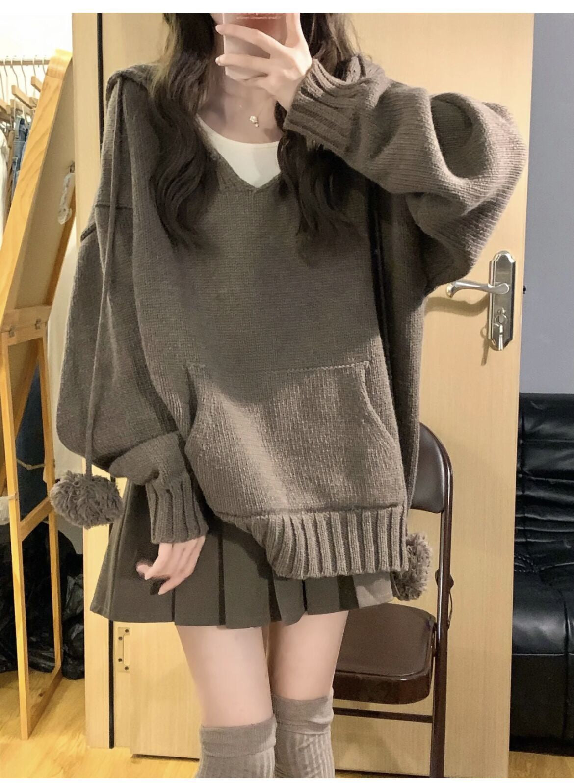 Retro Sweater + Skirt 2-Piece Set  UB96021