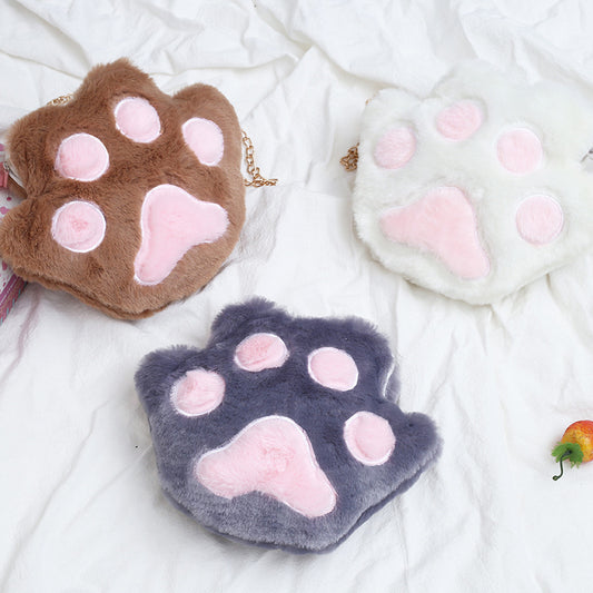"CAT PAW FURRY" SHOULDER BAG Y031708