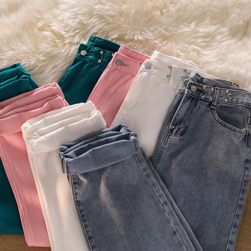 HIGH WAIST WIDE LEG JEANS UB97011