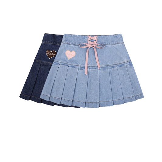 CUTE HIGH WAIST GIRL DEMIN SKIRT UB98051