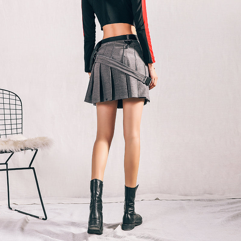 [@resauvi] “RETRO POCKET” PLEATED SKIRT K022601REVIEW