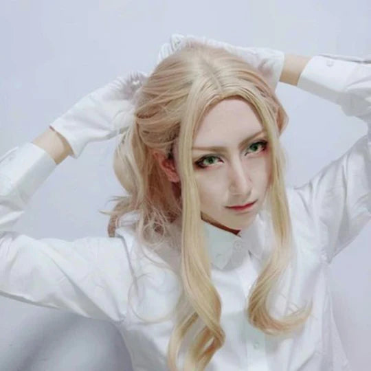 Gold Big Wavy Long Curly Wig  UB96038