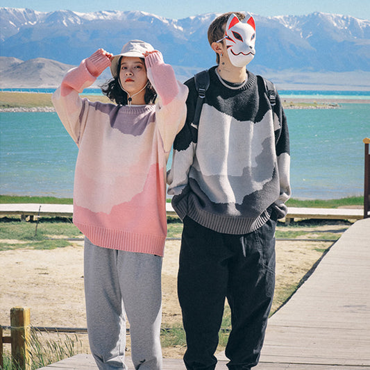 2021 NEW CASUAL COUPLE PULLOVER SWEATER UB3438