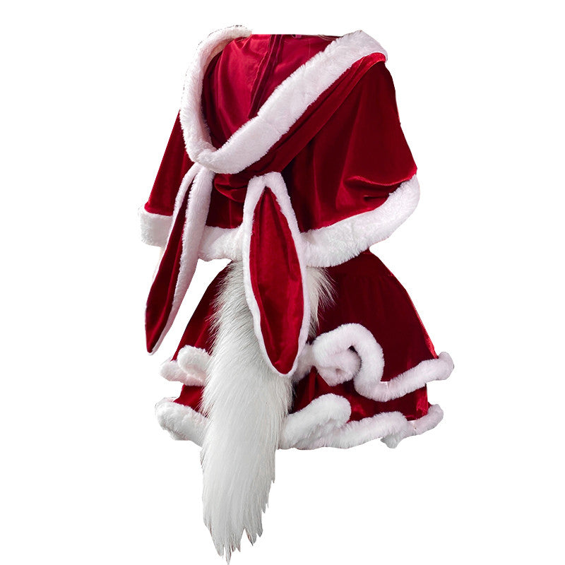 christmas CAPE HOODED CHRISTMAS OUTFIT CLOAK UB3269