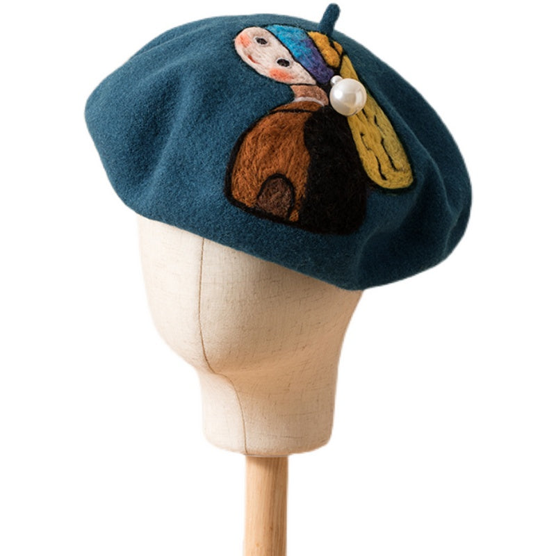 Girl with a Pearl Earring Beret UB3429