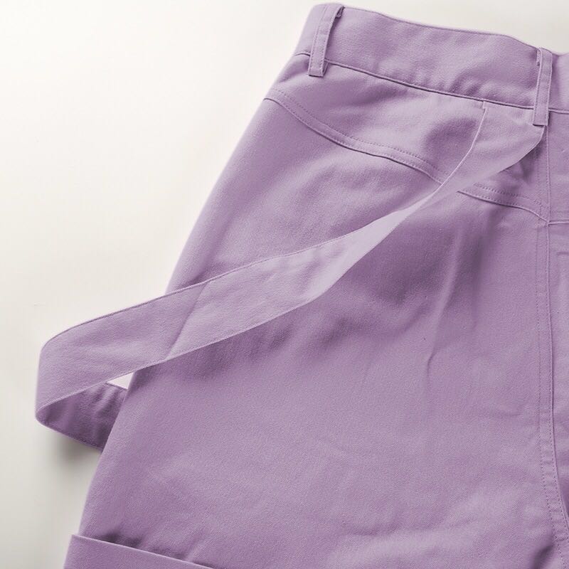 [@missjaydenb] "PURPLE SIDE POCKET HIGH WAIST" OVERALLS PANTS K050301REVIEW