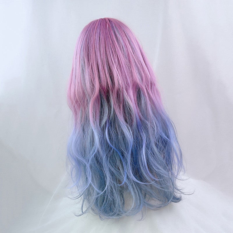 [@honey.buzz] PURPLE GRADIENT BLUE LONG CURLY WIG UB3283