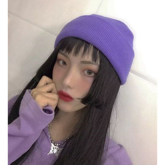 "PURPLE/RED/BLUE HARAJUKU" KNIT HAT K110712