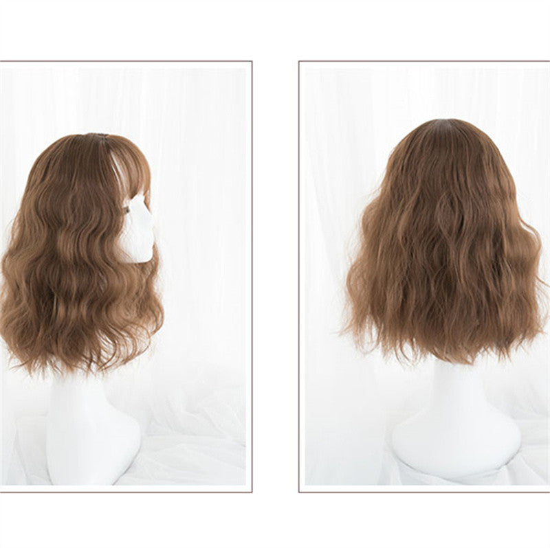 Cute Brown Long Curly Wig UB6149