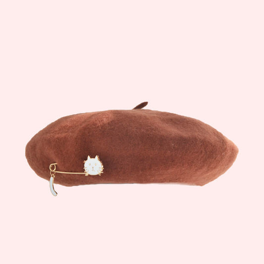 "CUTE METAL CAT" BERET K061418