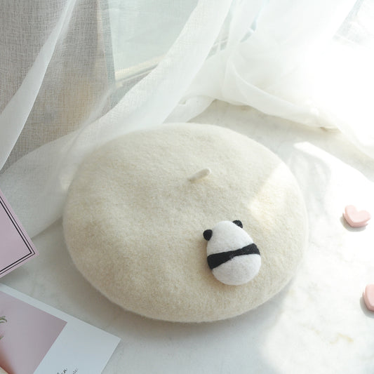 "PANDA BACK" BERET K061415