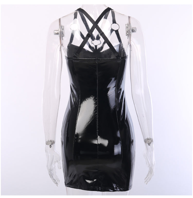 [@candypieuwu] "DARK BLACK PUNK" DRESS Y021606