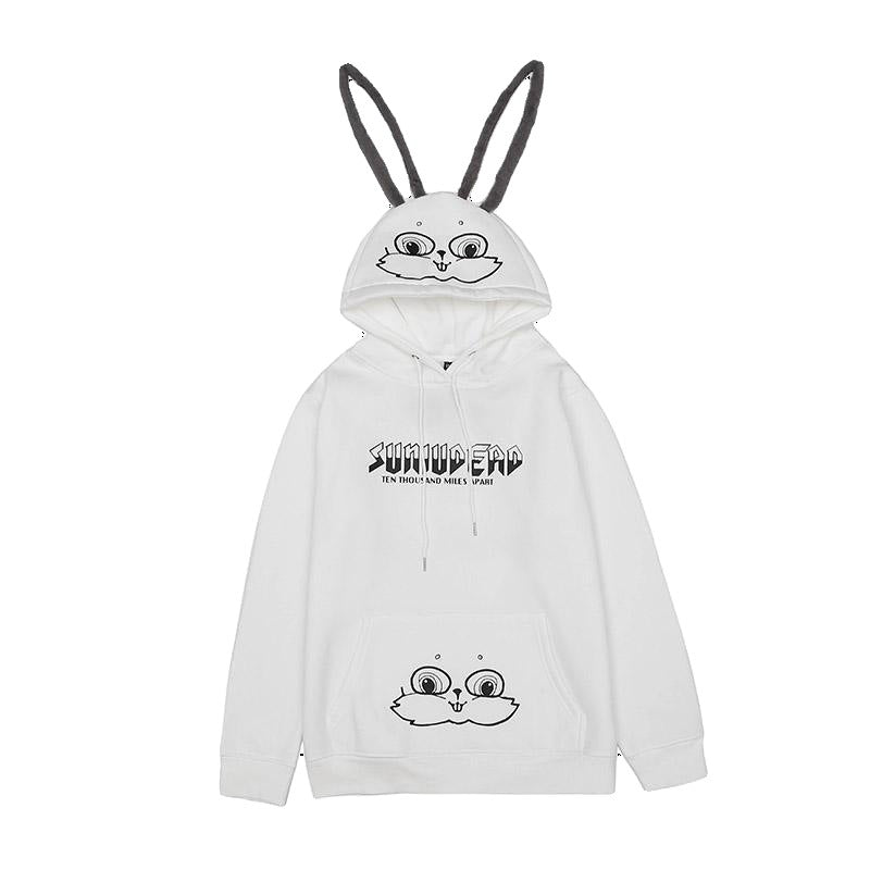 BUNNY EARS PLUS VELVET COUPLE HOODIE UB3315