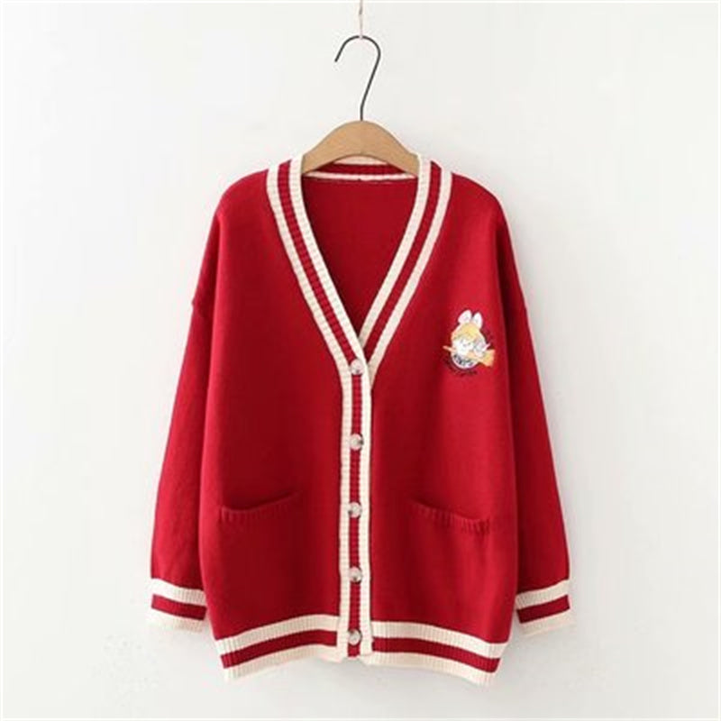 Lovely Magic girl Letter-embroidered Sweater UB6191