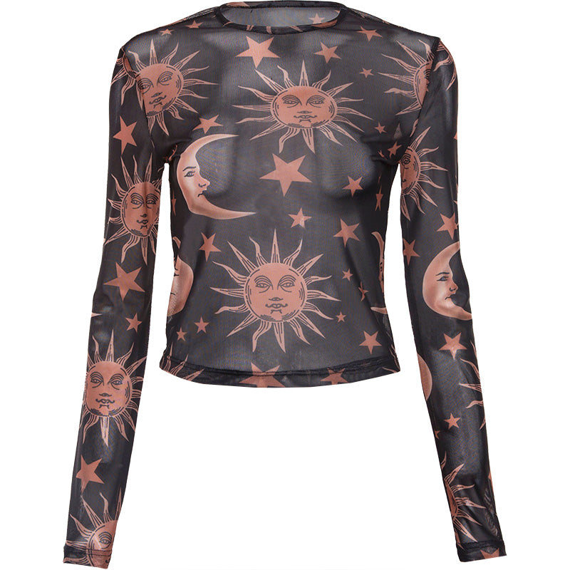 [@lou.von.bright ] “SUN MESH” SHIRT W022205