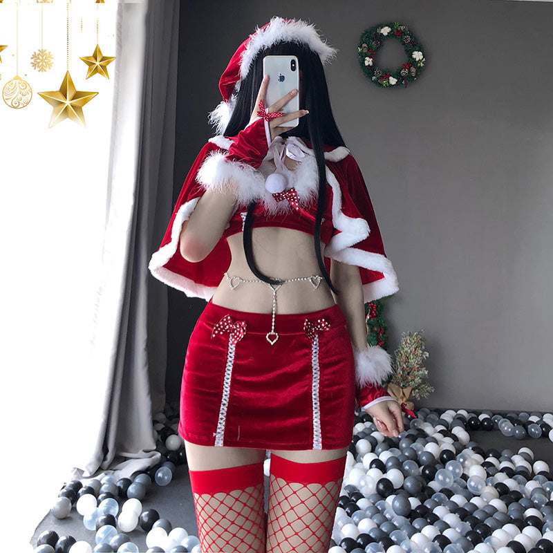 Christmas sweetheart suit red maid outfit UB3524