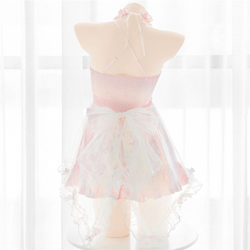 Laser Pink Mermaid Dress UB3406