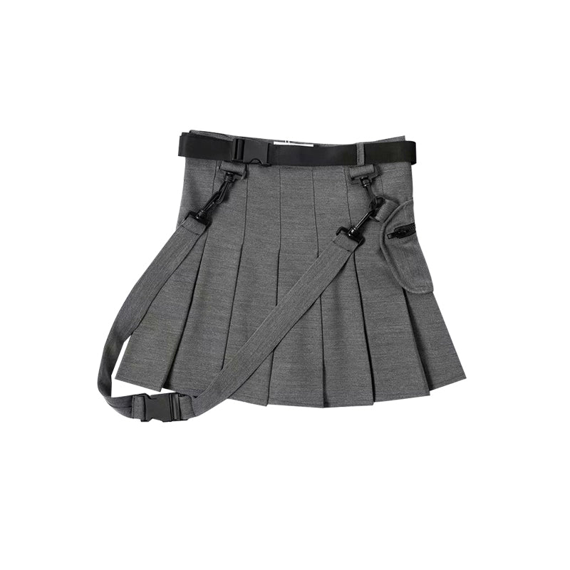 [@resauvi] “RETRO POCKET” PLEATED SKIRT K022601REVIEW