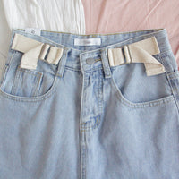 "HIGH-WAISTED LOOSE STRAIGHT" JEANS Y041108