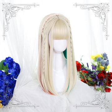 "LONG BLOND STRAIGHT" WIG H040907