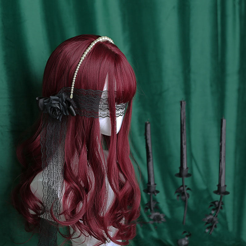 Cute Red Long Curly Wig UB6231