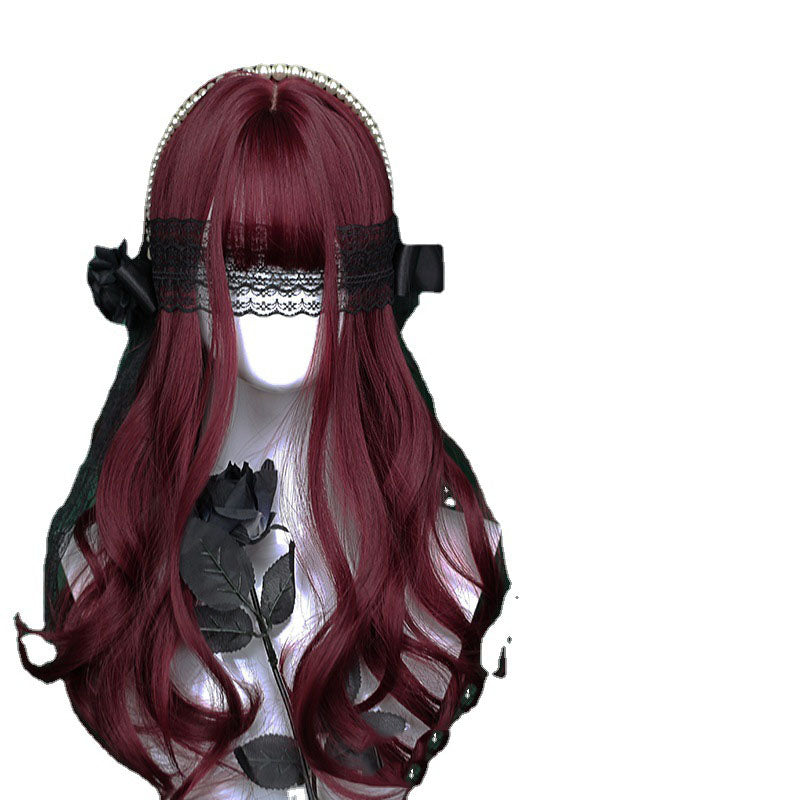 Cute Red Long Curly Wig UB6231