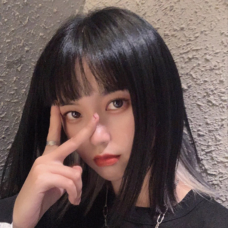 Sweet And Cute Short Straight Hair Wig UB6123