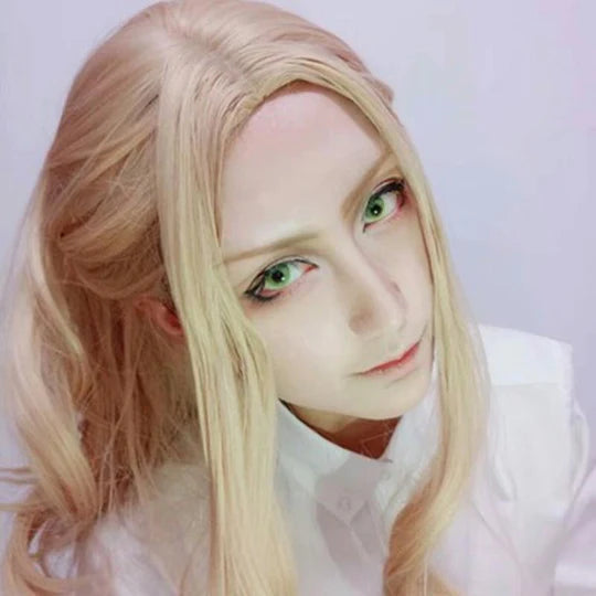 Gold Big Wavy Long Curly Wig  UB96038