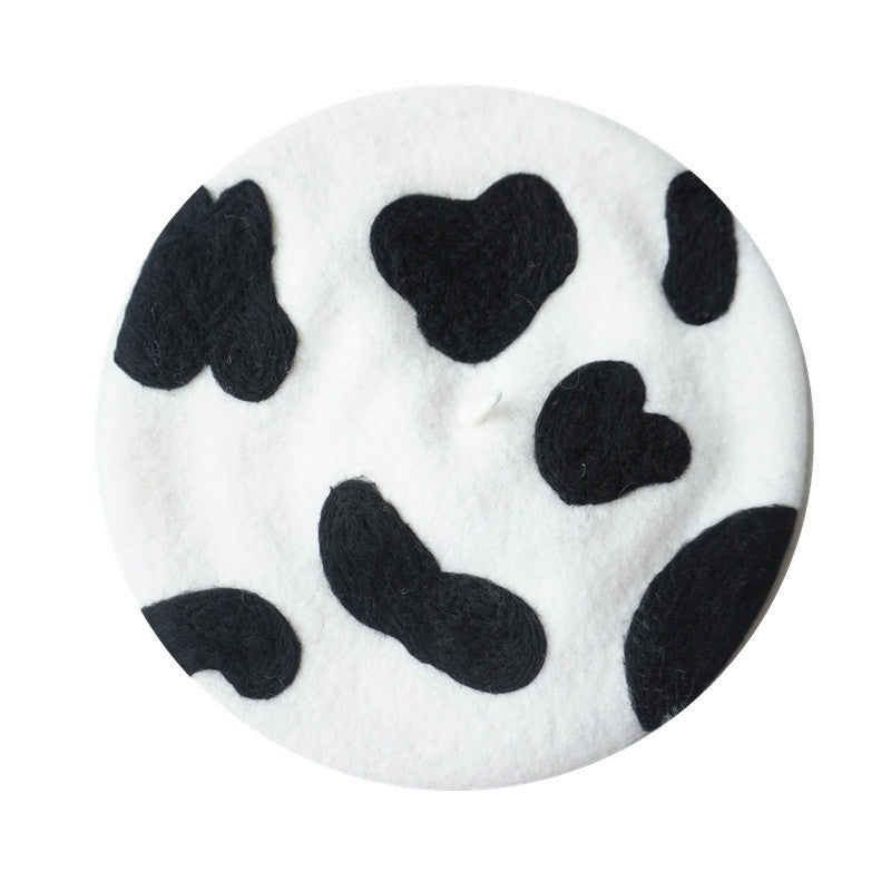 COW COLOR HANDMADE BERET UB3425