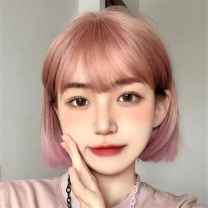 PINK BROWN SHORT WIG UB3323