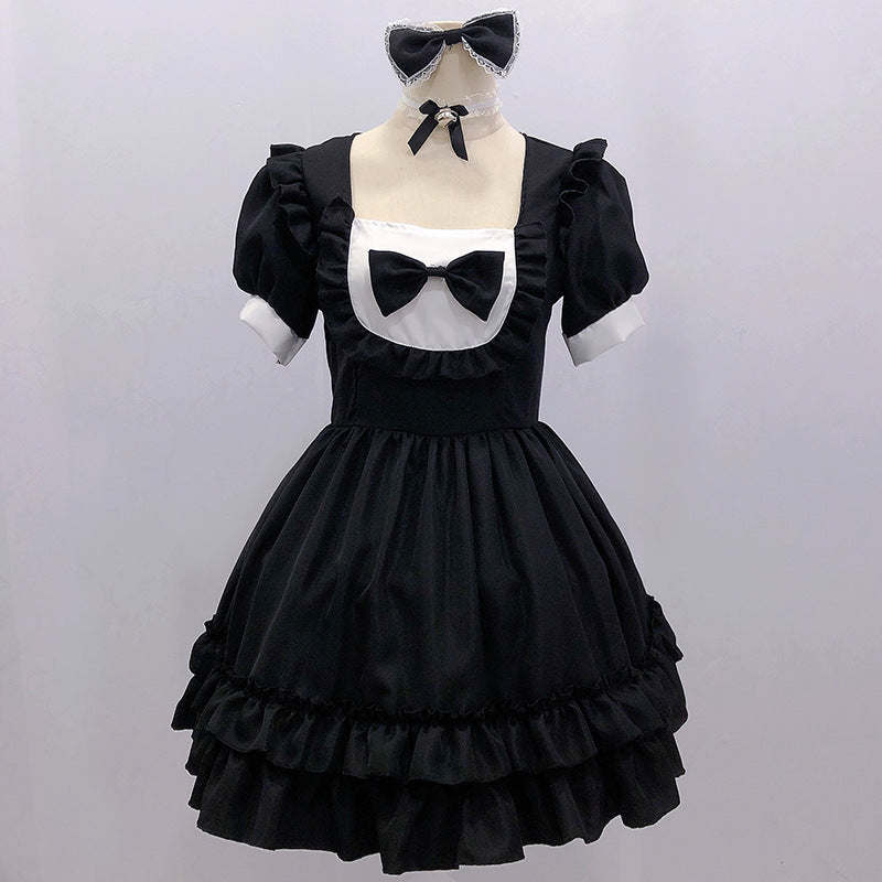 Black Gothic Lolita Maid Outfit UB3455