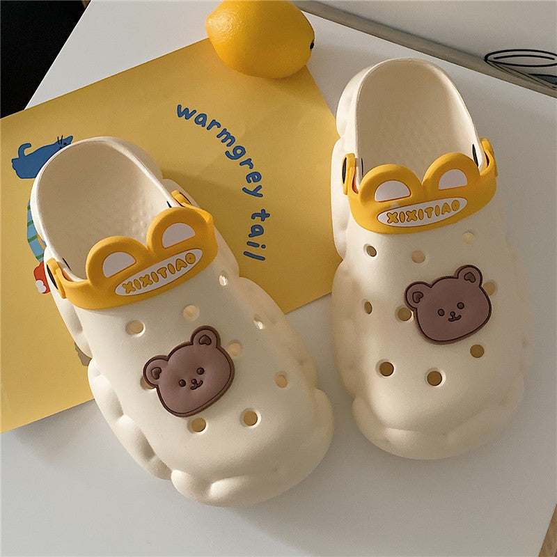 Cartoon Bear Beach Sandals Slippers UB3253