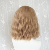 [ @peachgore._ ]"LINEN GOLD MID-LENGTH CURLY" WIG Y040325