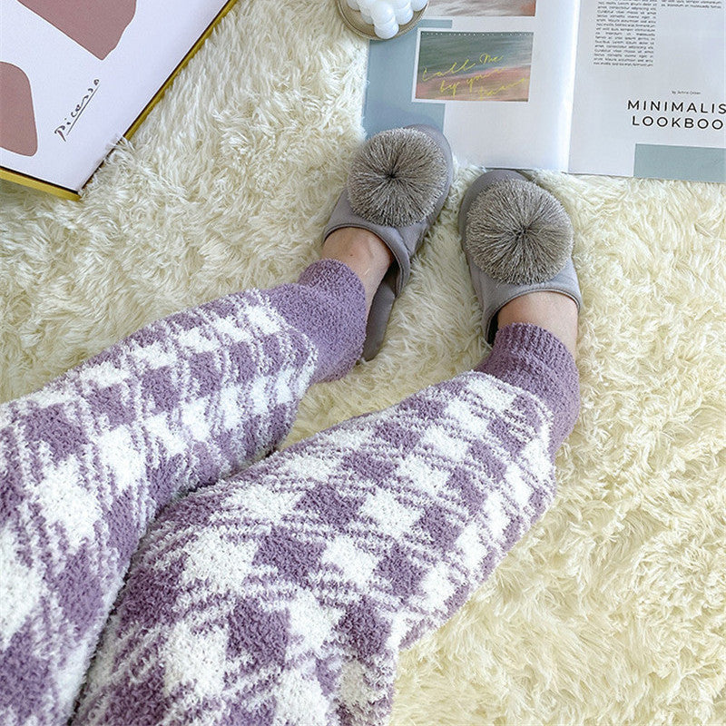 LOVE WOOLEN KNITTED HOME WEAR TWO PIECE PAJAMAS UB3205