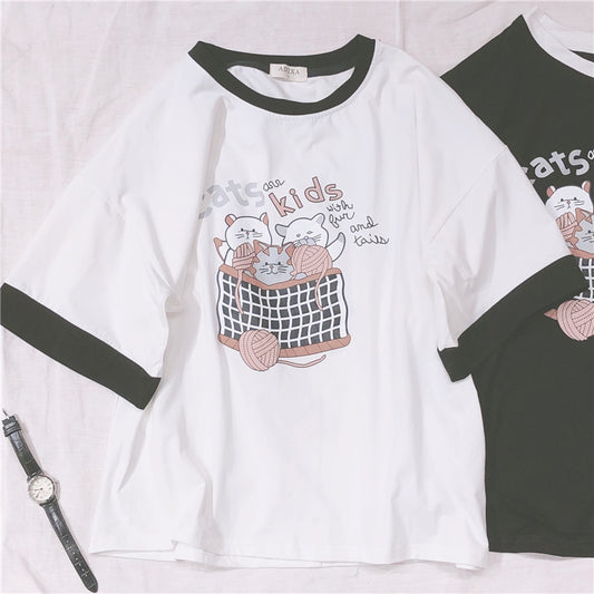 "CATS KIDS" TEE Y031705