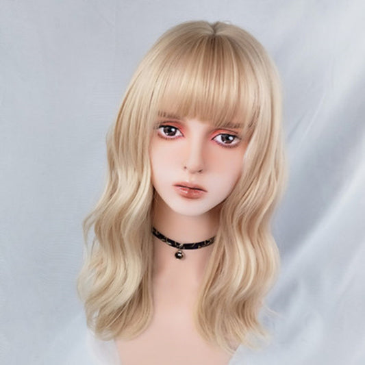 Golden Clavicle Big Wavy Short Curly Hair UB3499