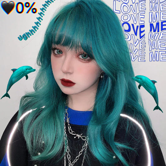 BLUE-GREEN WIG  UB98038