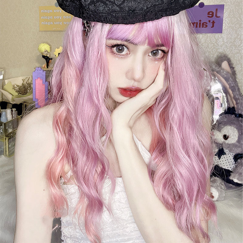 Lolita Sweet Gradient Long Curly Wig UB6151