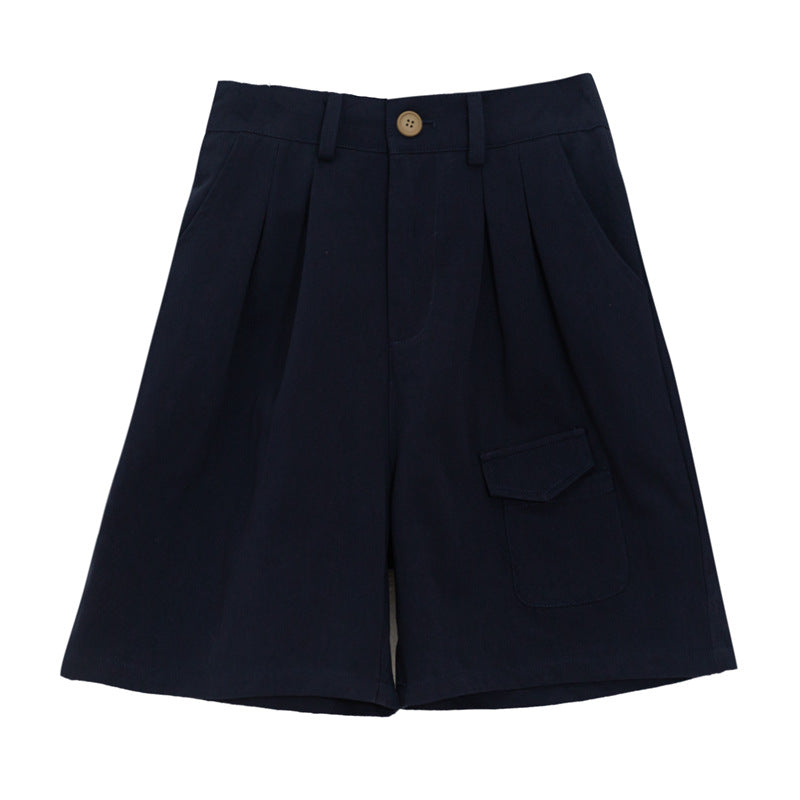 Japanese College Style Wide Leg Pants Shorts UB6324