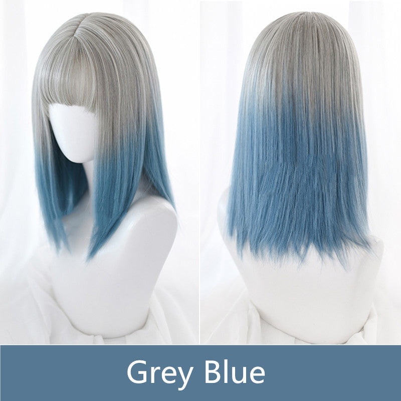 Gray Blue Gradient Wig ER5791