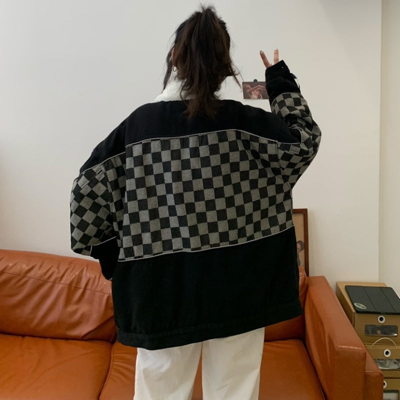 Checkerboard Cotton Coat UB3446