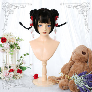 Lolita Cute Double Ponytail Short Wig UB6229