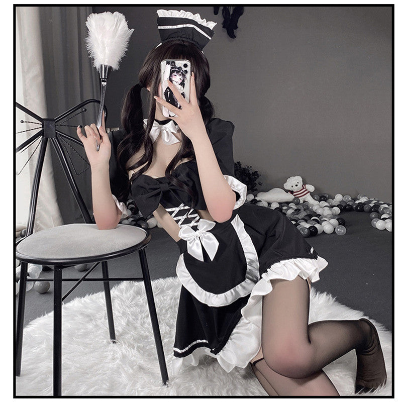 cute lingerie dress Avidlove Womens Sheer Lace Dress Long Sleeve Dress Clear Lingerie Short Mini Dresses for Party (No Linling) Black S
