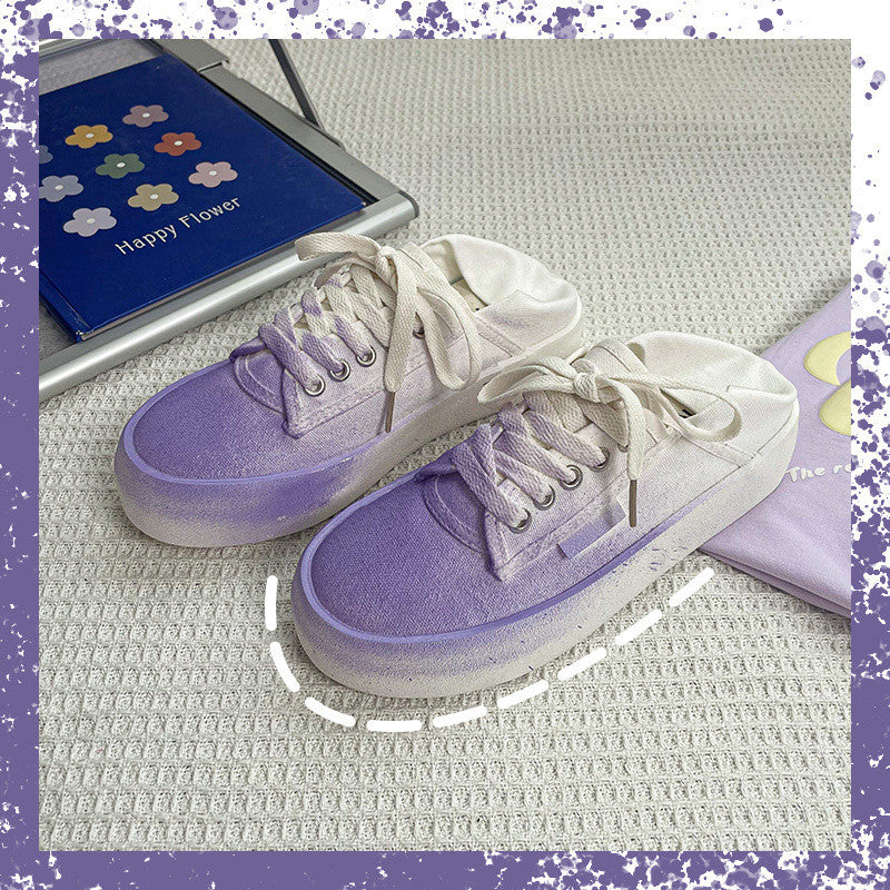 PURPLE INKJET CANVAS SHOES UB3387